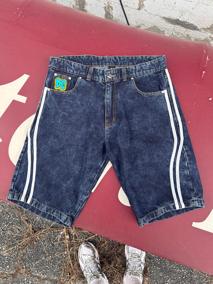 Navy Blue DE Jean Shorts