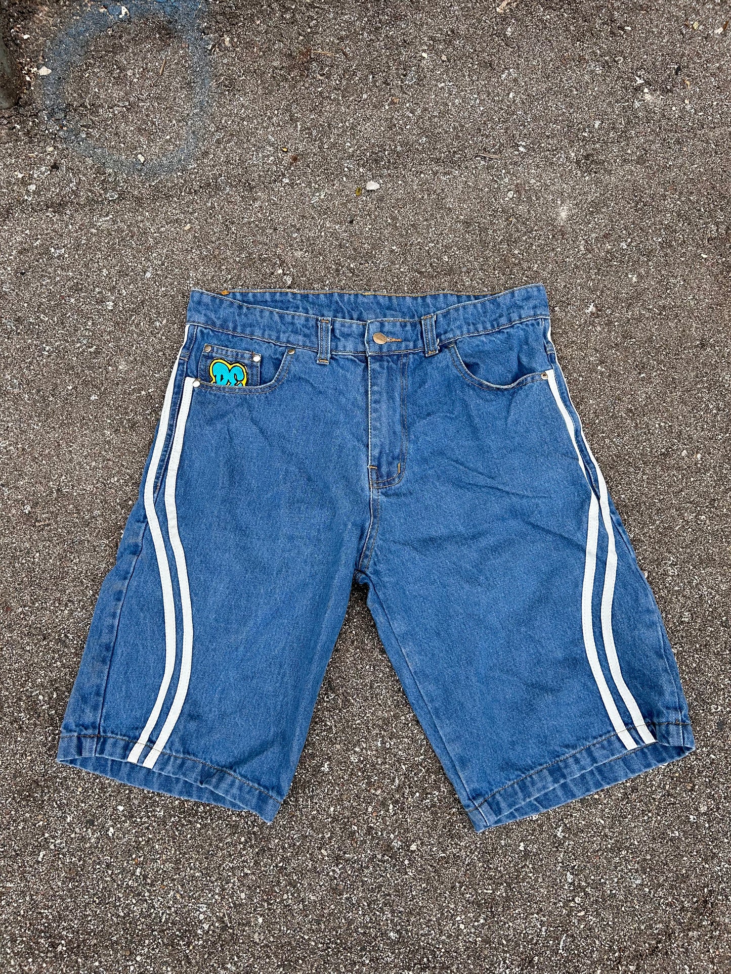 Light Blue DE Jean Shorts