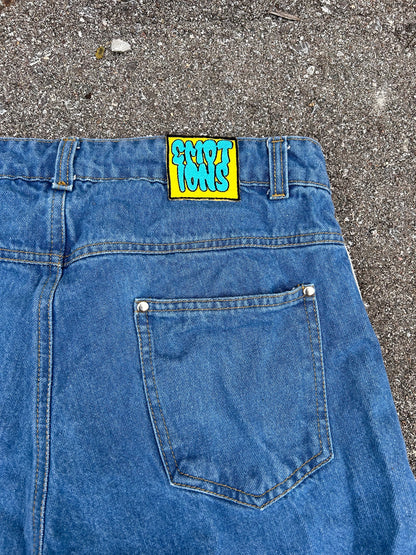 Light Blue DE Jean Shorts